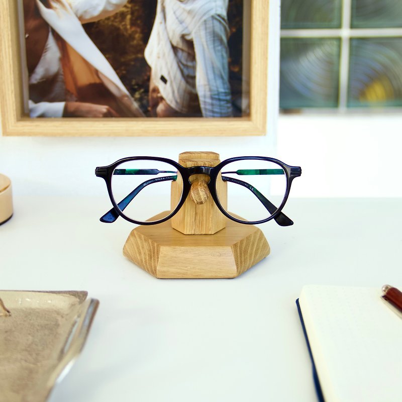 Woman eyeglasses wooden stand.Dont miss your glasses - Glasses & Frames - Wood 