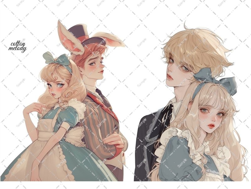 original sticker no.7124 人物ステッカー オリジナルステッカー 人物ステッカー 女の子ステッカー オリジナル人物ステッカー - 貼紙 - 紙 
