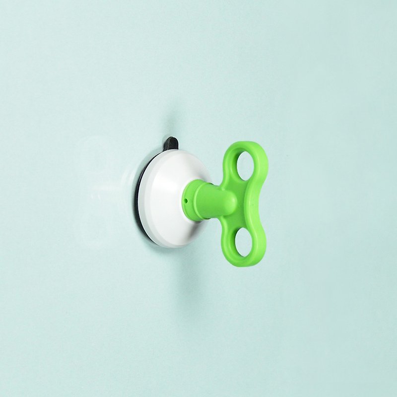 dipper strong suction cup wall mount (middle) single in-green - กล่องเก็บของ - พลาสติก สีเขียว