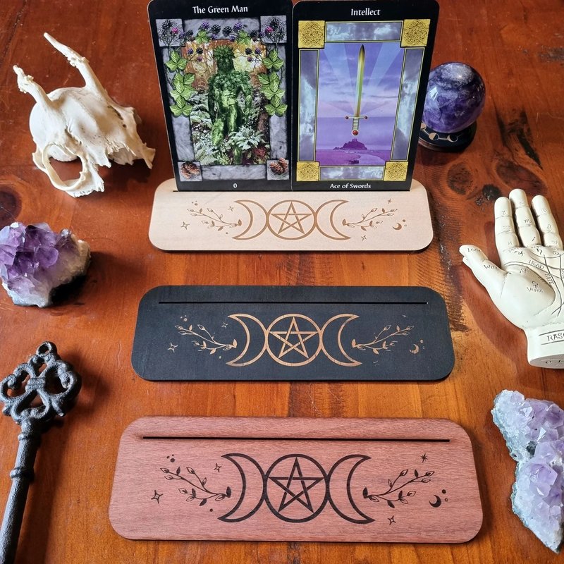 塔羅牌/卡牌座 – 三女神款 (可放2張牌) - 擺飾/家飾品 - 木頭 