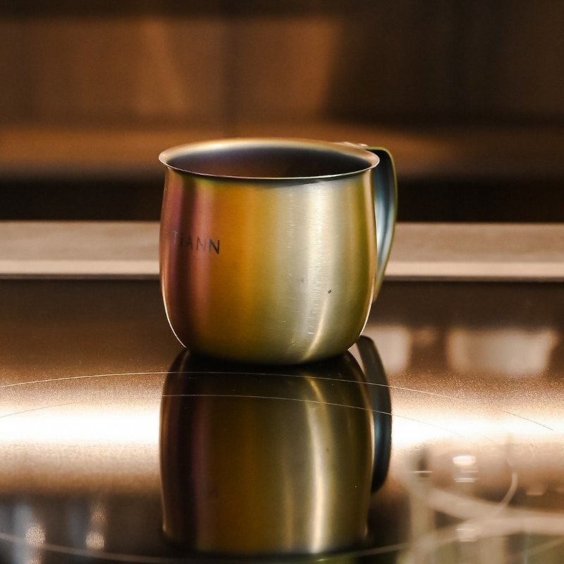【惜物特惠-福利品】單層純鈦杯 360ml (高溫燒色無塗層/超輕量) - 咖啡杯 - 其他金屬 多色