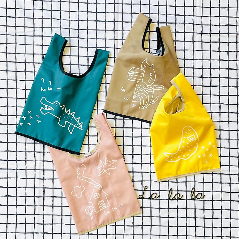 Lightweight waterproof shopping bag - กระเป๋าถือ - ไนลอน 
