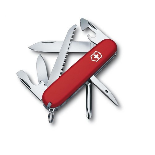 城市視角 VICTORINOX 瑞士維氏 瑞士刀 Hiker 13用 91mm 紅 1.4613