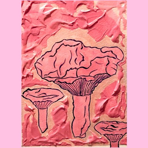 Rin'sArt 【蘑菇和我係列】粉彩蘑菇