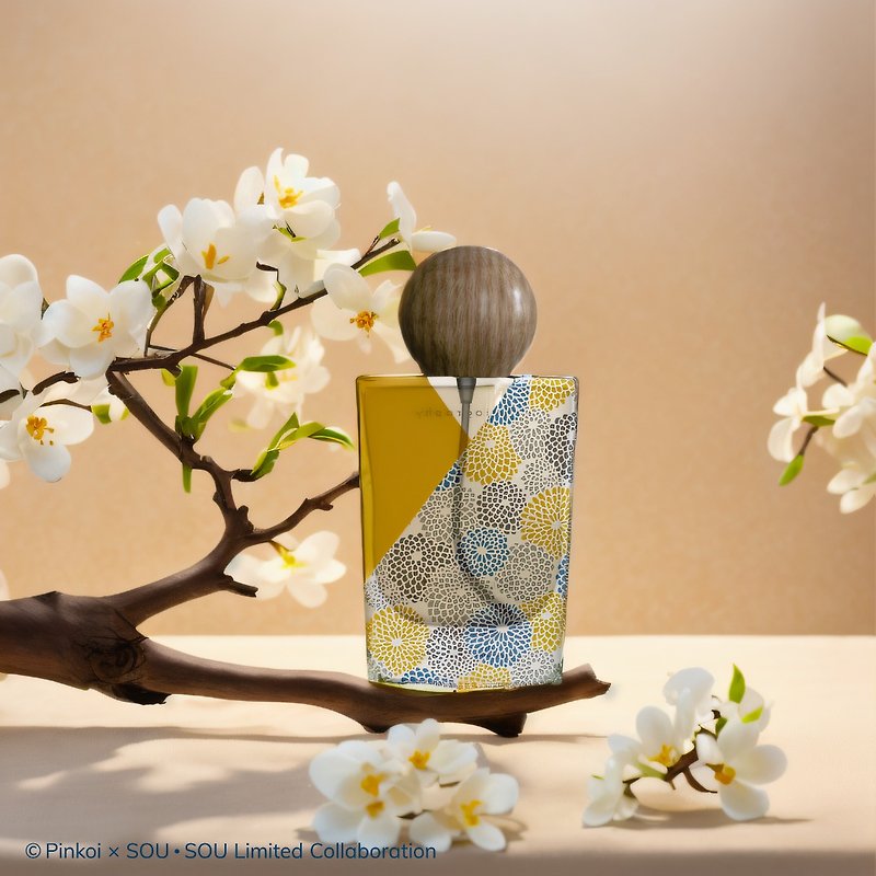【Pinkoi x SOU・SOU】Kimono Perfume | No. 39 Osmanthus Tea Eau de Toilette - น้ำหอม - วัสดุอื่นๆ สีเหลือง