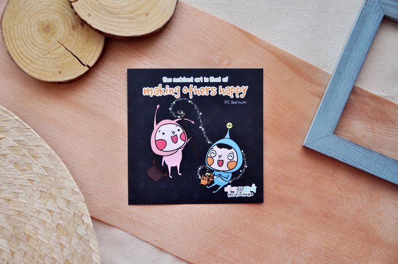 明信片 Making Others Happy - 卡片/明信片 - 紙 多色