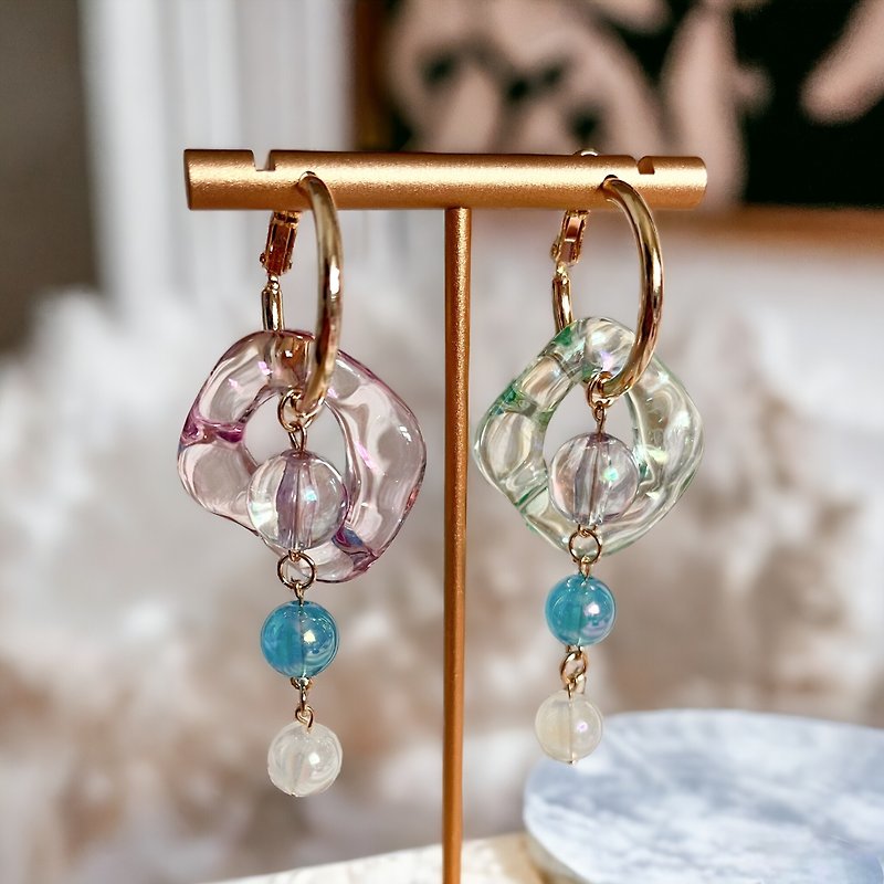 Dreamy Light Earrings - Earrings & Clip-ons - Other Materials Multicolor