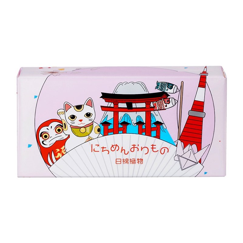 Made in Japan 100% cotton removable wet and dry cleansing and makeup remover cotton wipes bagged 80 pieces pink - ผลิตภัณฑ์ทำความสะอาดหน้า - วัสดุอื่นๆ 