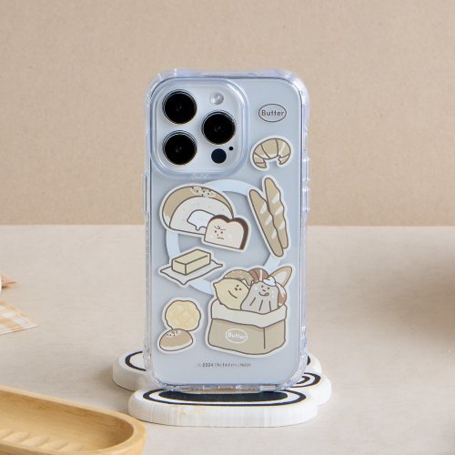 TOYSELECT The Butters麵包貼紙抗黃防摔MagSafe iPhone手機殼