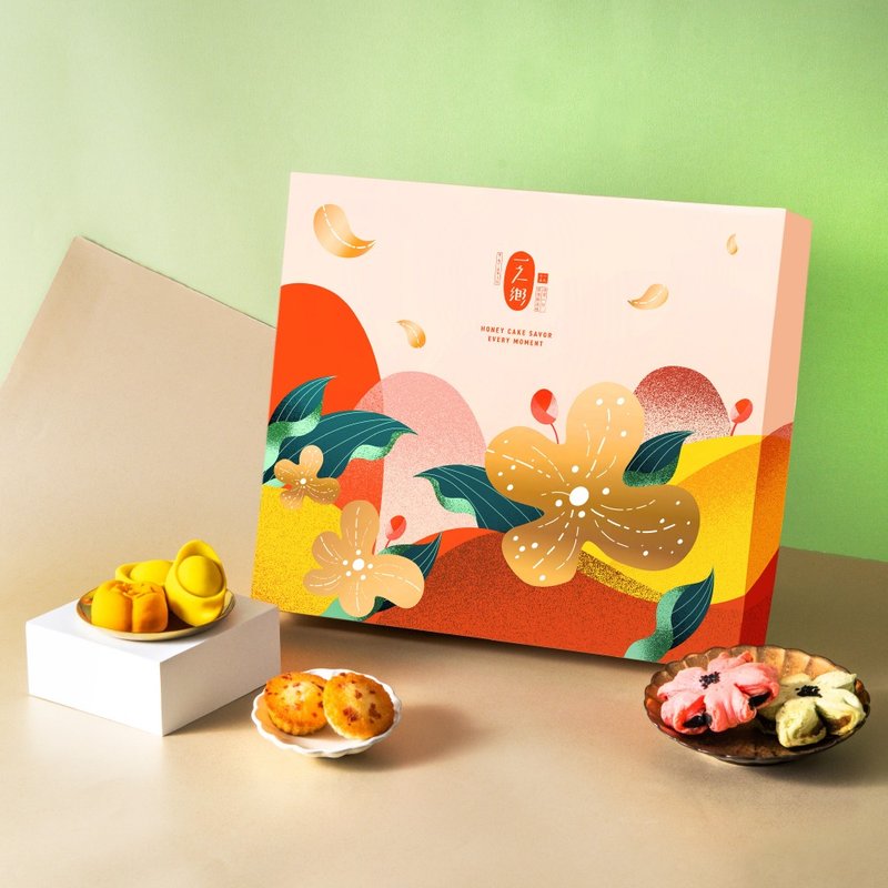 [Hometown of One] Fragrance of Spring A (Spring Festival Gift Box) - Cake & Desserts - Other Materials Gold