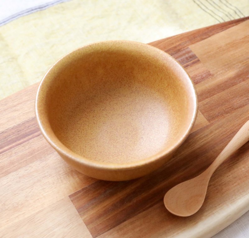 Golden-Yellow Round Bowl - Bowls - Pottery Orange