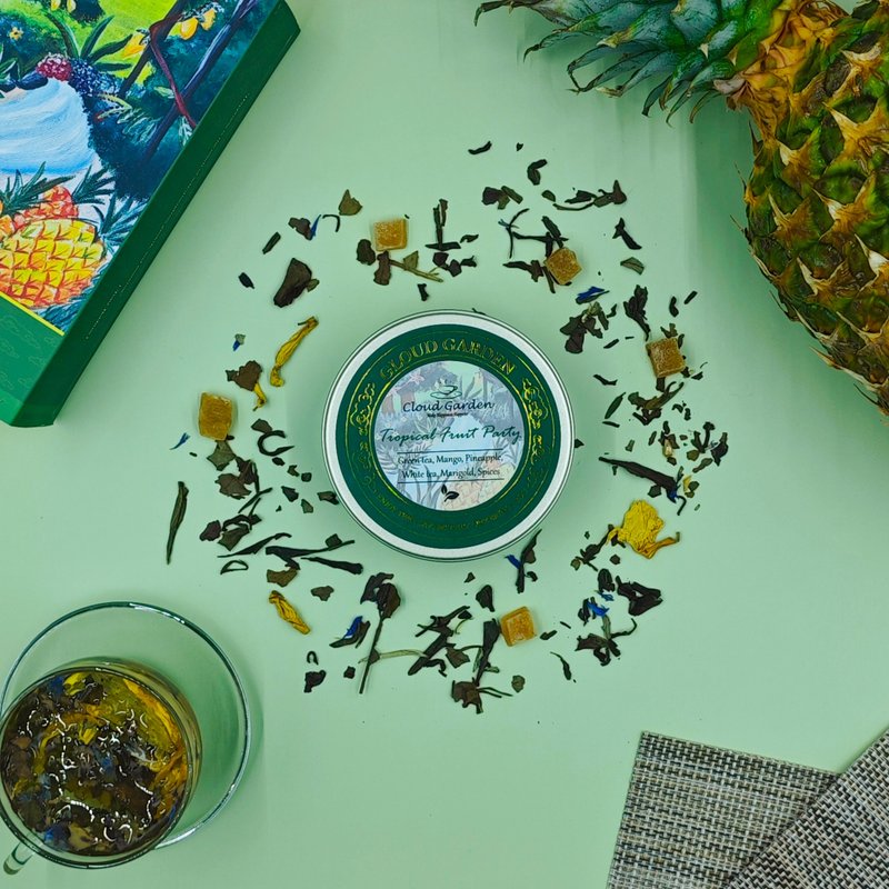 CLOUD GARDEN【Flavoured Tea】Tropical Fruit Party 50g Small Tea Can - Tea - Plants & Flowers 