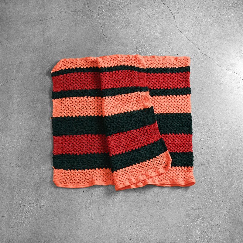 Taiwan Vintage Blanket - Blankets & Throws - Other Materials Orange