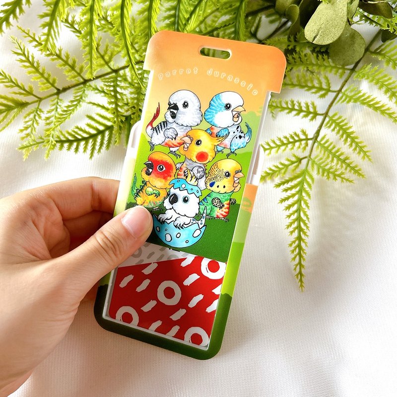 Ticket Card Holder / Jurassic Parrot Ticket Card Holder - ที่ใส่บัตรคล้องคอ - พลาสติก 