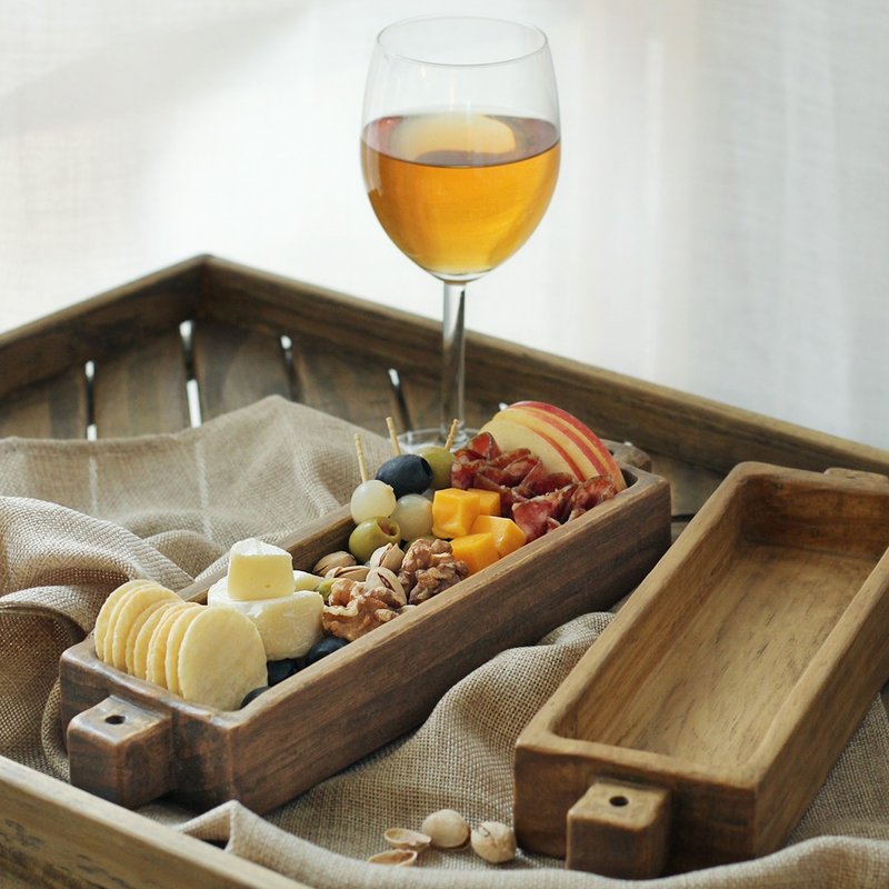 / 未來老件 /  深夜點心缽 - 盤子/餐盤/盤架 - 木頭 咖啡色