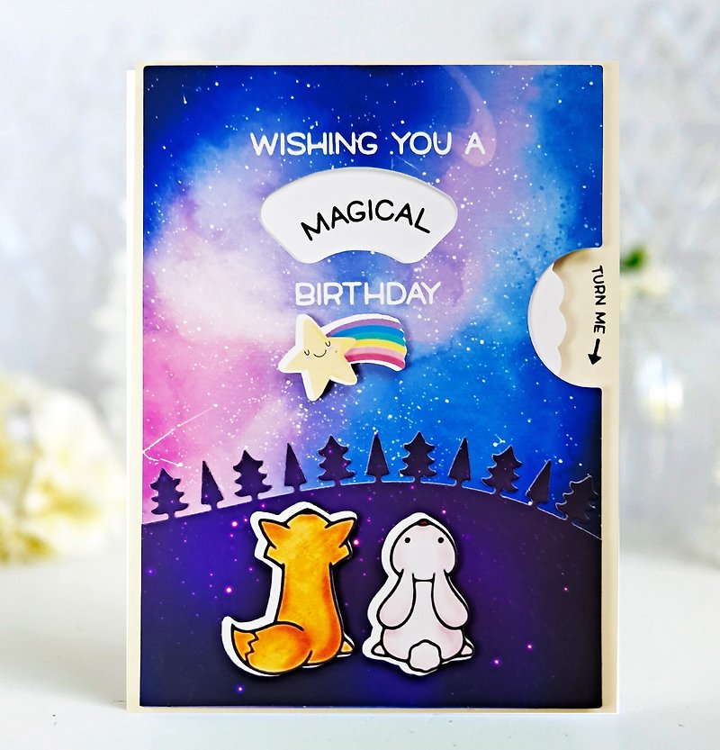 upon a star  interactive happy birthday card - Cards & Postcards - Paper Yellow