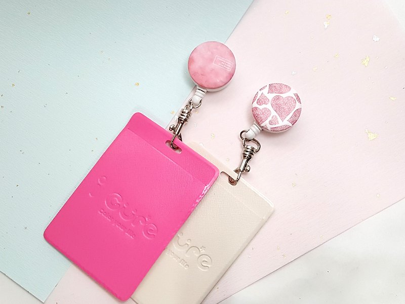i good clip telescopic card set - Gradient color series / rendering - love _AZN6 - ID & Badge Holders - Other Materials Pink