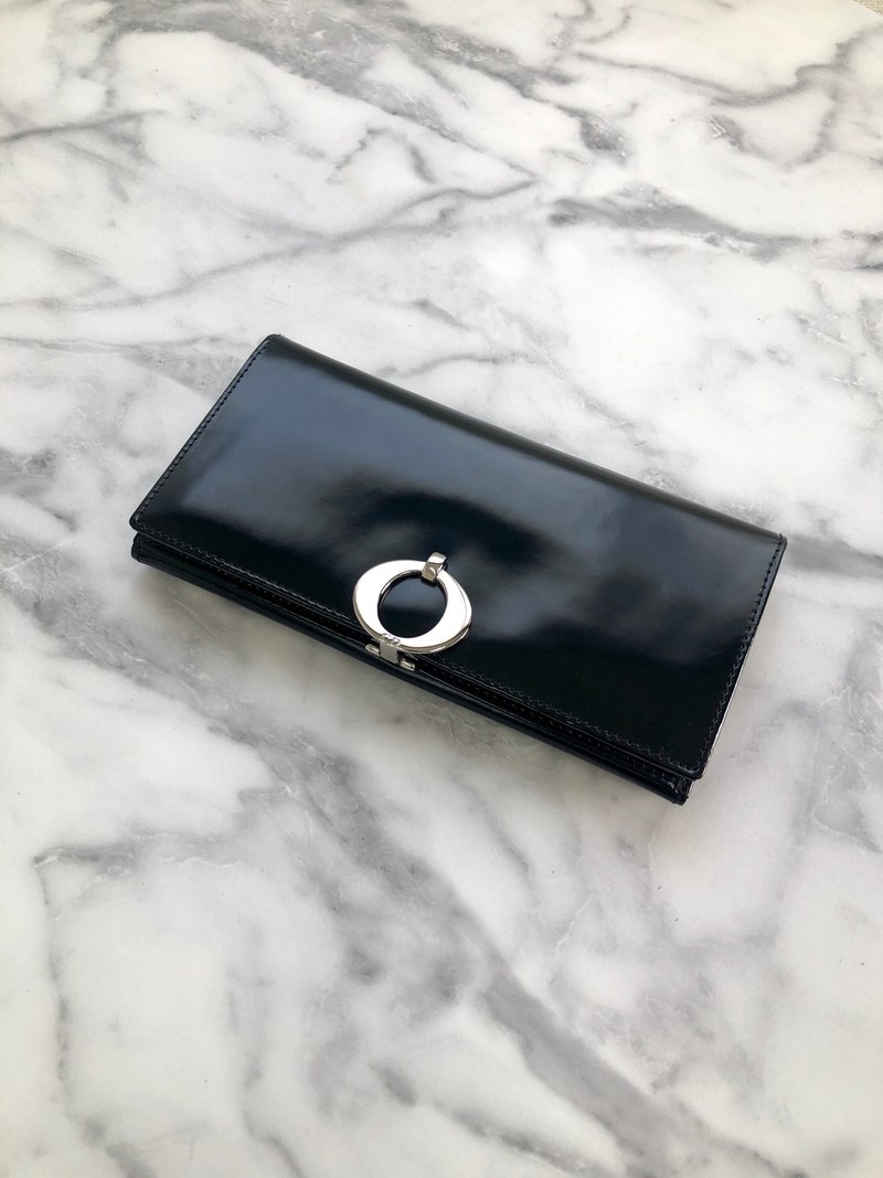 [Direct from Japan, branded used bag] Christian Dior wallet, black leather, long wallet, vintage xu7wp3 - Wallets - Genuine Leather Black