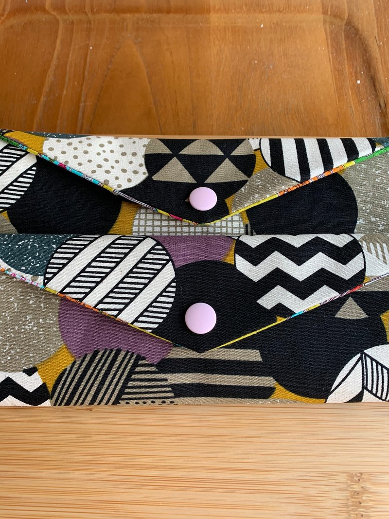 文青風環保筷袋 ~圈圈 薰衣草紫 收納包.環保筷袋.手作餐具袋 - 居家收納/收納盒/儲物盒 - 棉．麻 紫色