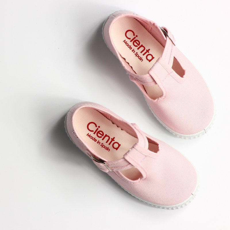 スペイン人は靴CIENTA 51000 03ピンクの子供キャンバス、子供サイズ - キッズシューズ - コットン・麻 ピンク