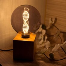 【クリスマスギフト】MirageスモークDNAナイトランプ | スクエアウッドベース | SYLGHT LED