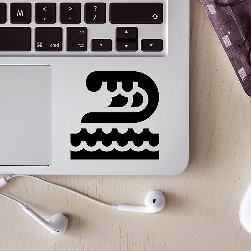 Special U Design 海浪 - 卡典西德貼紙_適合貼在筆電、手機、機車、汽車等等