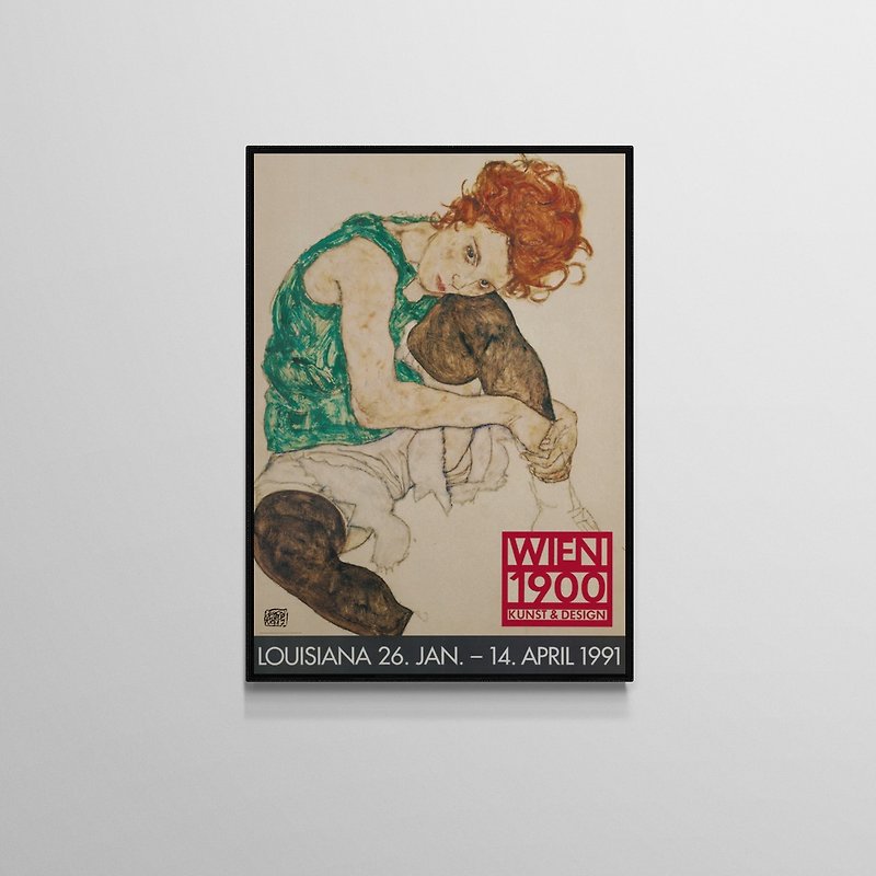 [Original Poster] Egon Schiele | Sitting Woman (Painter’s Wife) - Posters - Paper Brown