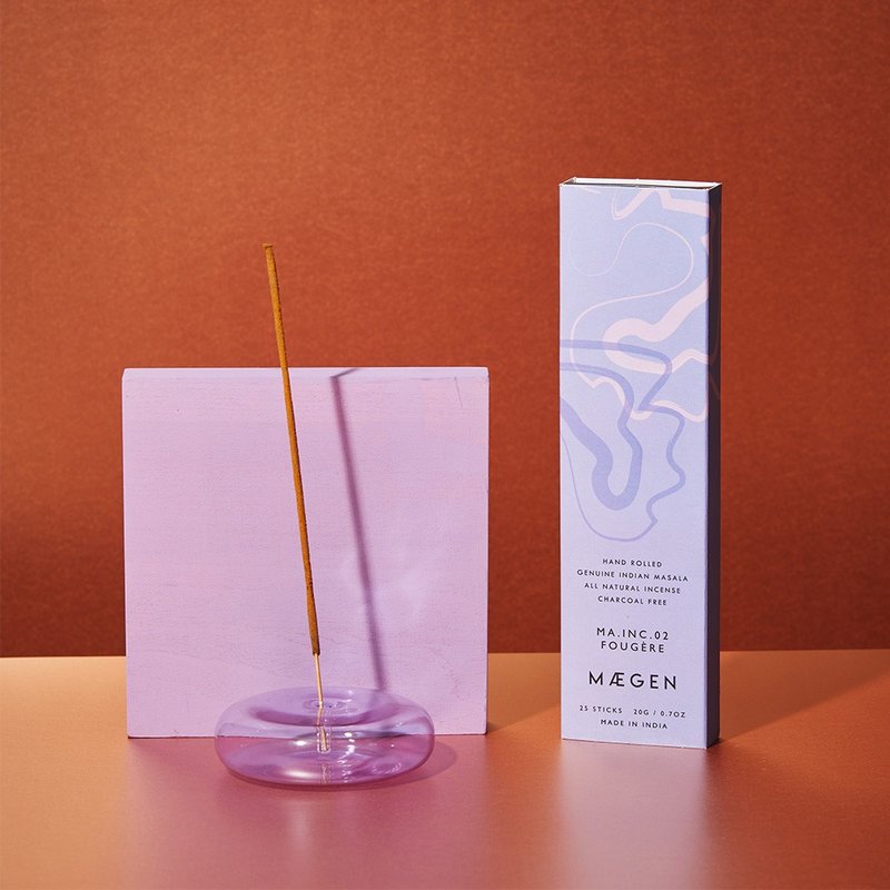 MÆGEN Dimple Incense holder - Lavendar - น้ำหอม - แก้ว สีม่วง