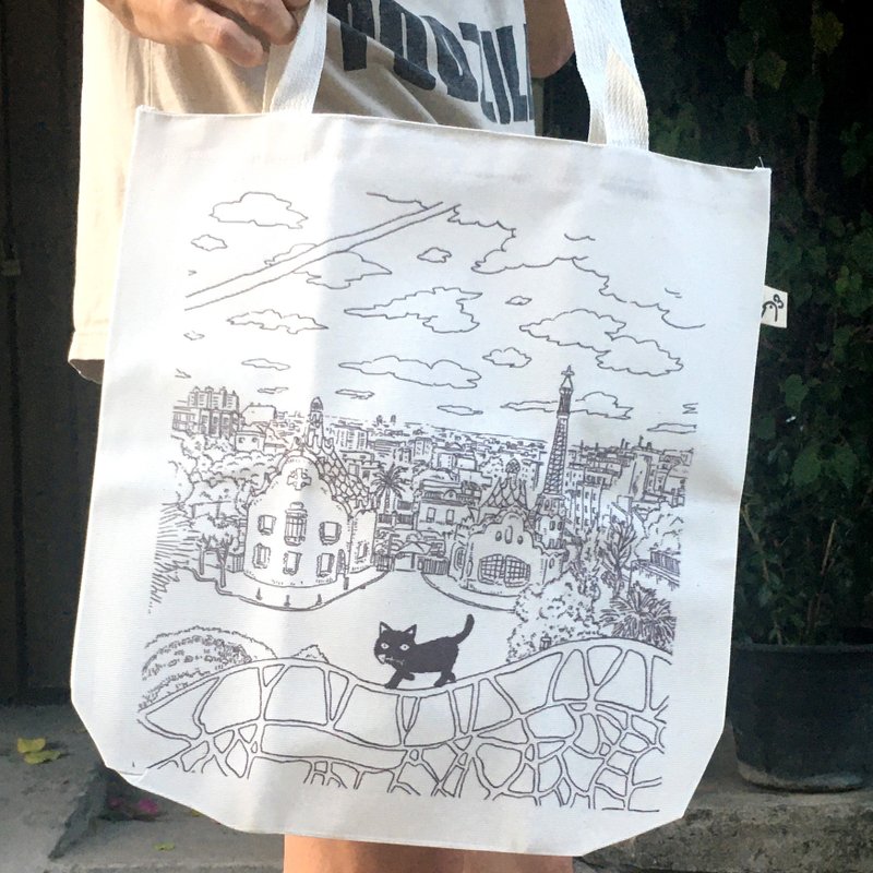 Tote bag: Black cat - Other - Other Materials Multicolor