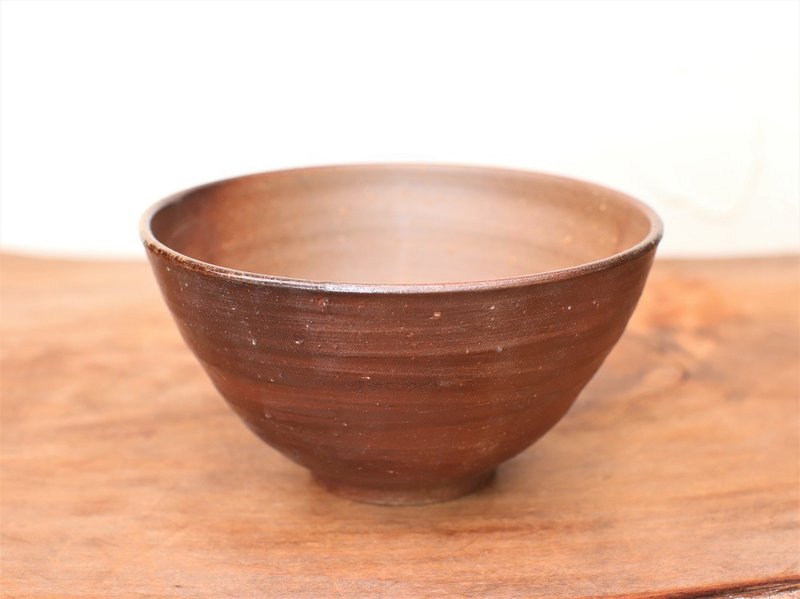 備前焼 飯碗(大)　m1-068 - 碗 - 陶 咖啡色