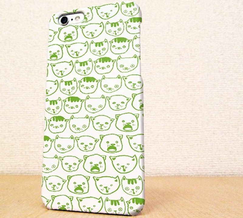 送料無料☆iPhone case GALAXY case ☆猫の兄弟  phone case - 手機殼/手機套 - 塑膠 綠色