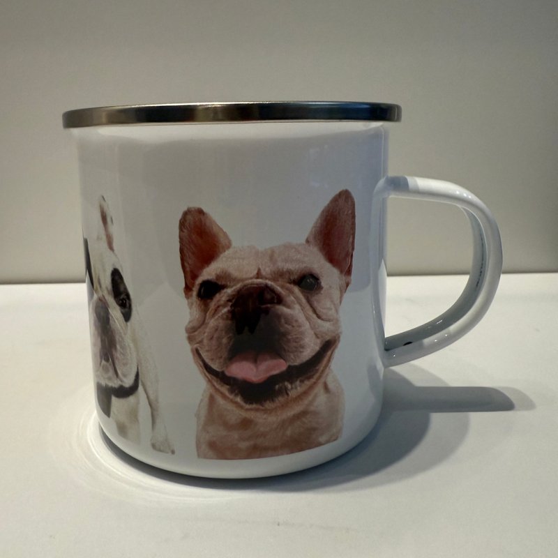 搪瓷琺瑯杯   |  法鬥犬 - 其他杯子 - 琺瑯 
