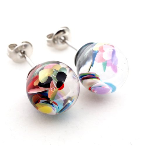 OMYWAY Handmade Water  Earrings - Glass Globe Earring