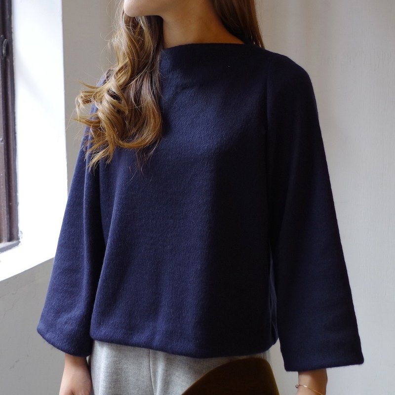 【日本製】ビーバーボートネックプルオーバー“navy”size 1 - 女 T 恤 - 其他材質 橘色