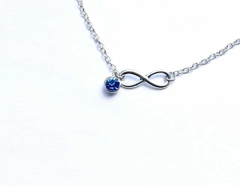 Infinite Lucky Bracelet / Necklace Color Protected Silver Chain - Bracelets - Other Metals White