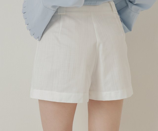 新品未使用★UTAA白スカート ショートパンツ付き ジェイダ GYDA GYDAラインプリーツスカートライクショートパンツ