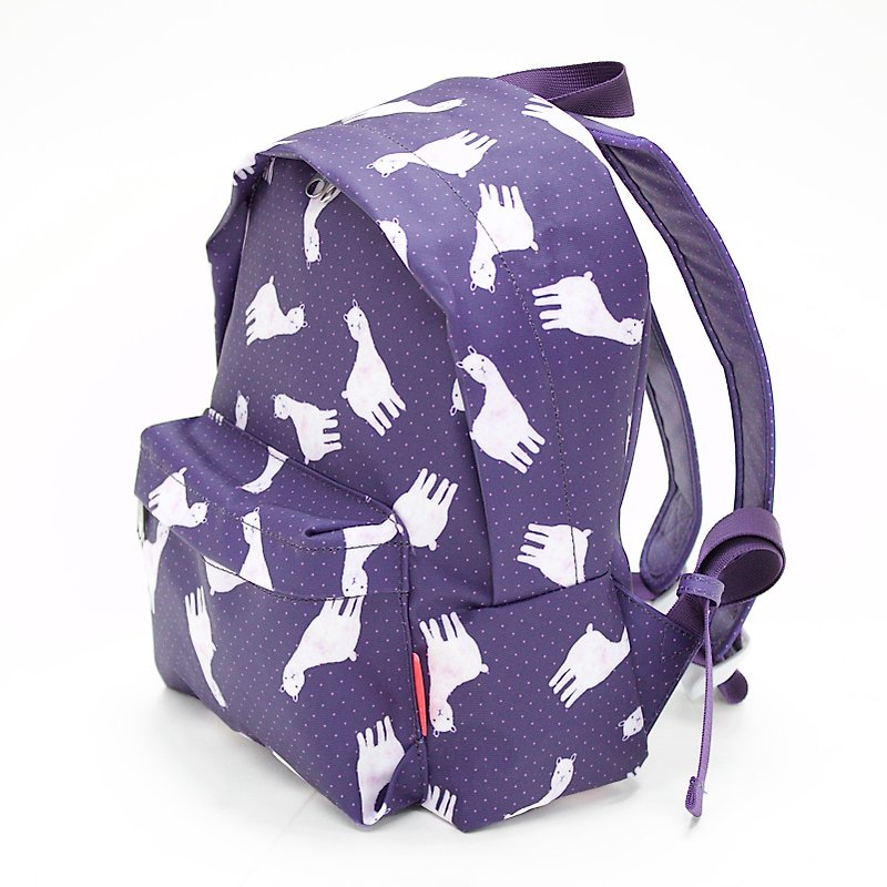 Feliz  Alvaro Waterproof Super Light Eco-friendly Mini Backpack - กระเป๋าเป้สะพายหลัง - เส้นใยสังเคราะห์ สีม่วง