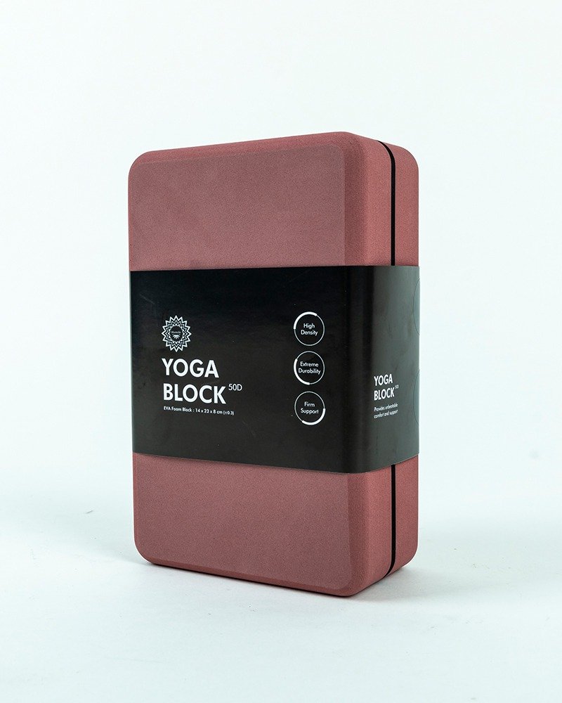 MIRACLE Yoga Brick│Haze Brick Dark Brick - Fitness Equipment - Eco-Friendly Materials Red