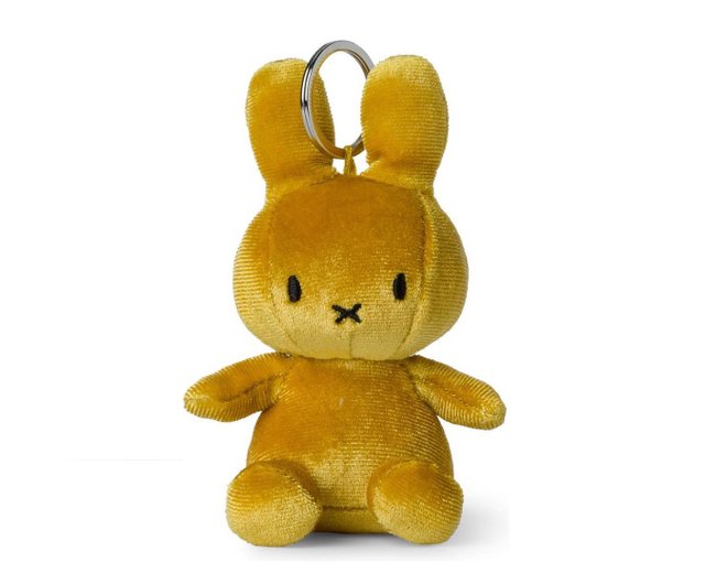 Bon Ton Toys | ミッフィー ベルベットキーホルダー イエロー 10cm - ショップ juzi-tree x Miffy キーホルダー・ キーケース - Pinkoi