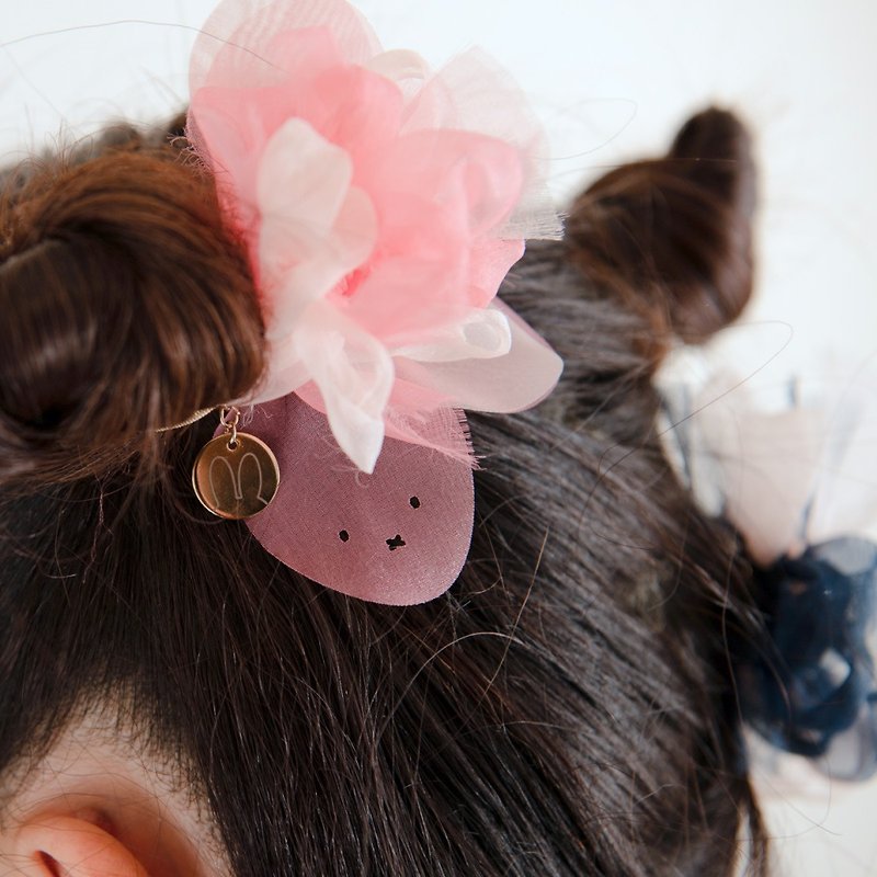 miffy × chiko | Colorful blooming hair elastic | pink - เครื่องประดับผม - เส้นใยสังเคราะห์ สึชมพู
