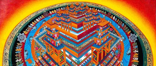 チベット マンダラ 額縁 インテリア アート 3Dマンダラ – チベット仏教アート - ショップ Boudha Stupa