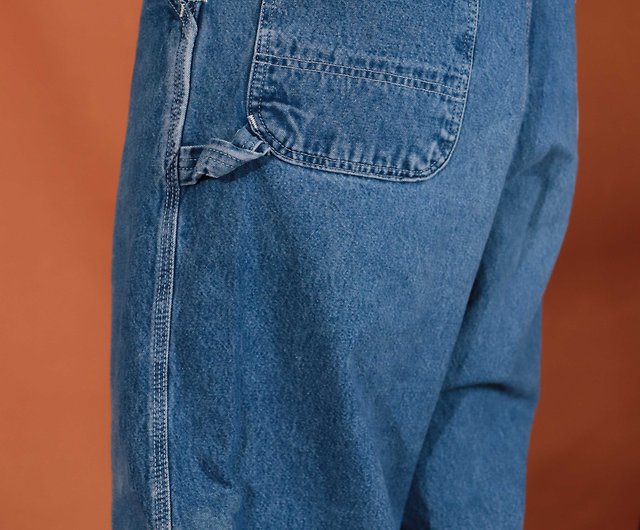 Tsubasa.Y│Carhartt suspenders trousers 016 denim blue 48 waist tooling  suspenders - Shop tsubasay Overalls & Jumpsuits - Pinkoi