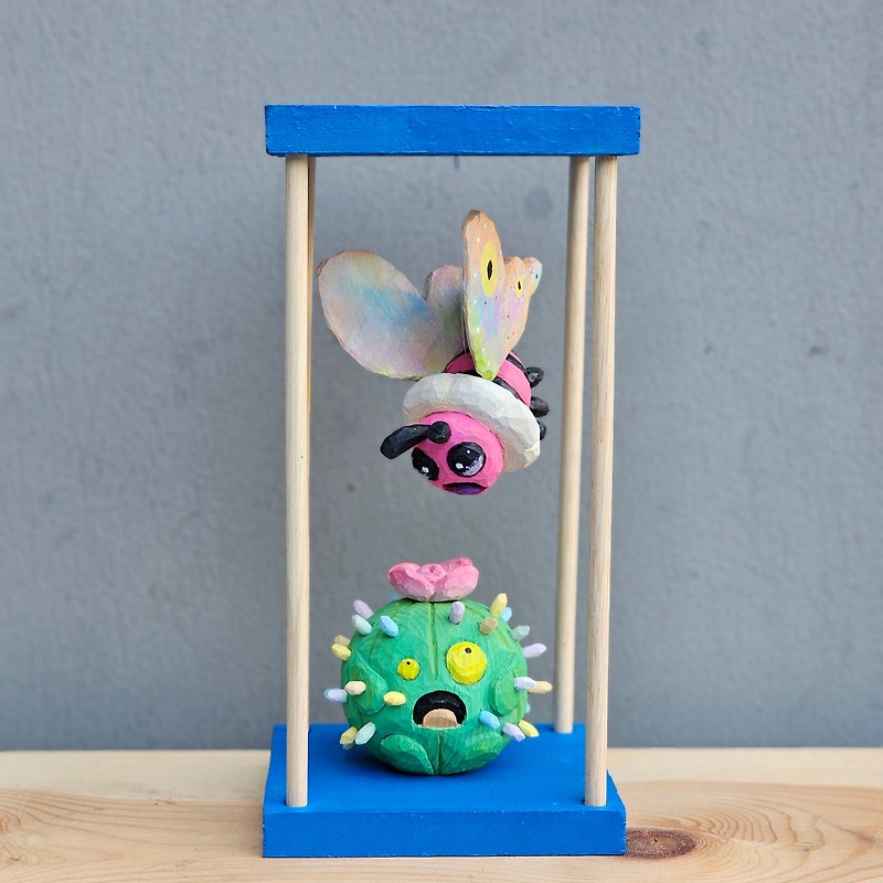 小さな蝶、木彫り) - 人形・フィギュア - 木製 