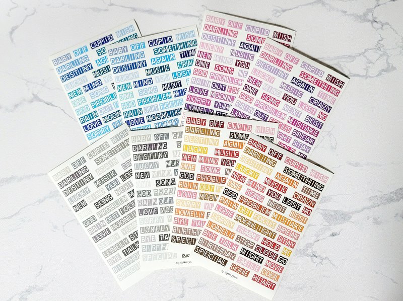 Color Hapturing Stickers - 貼紙 - 其他材質 