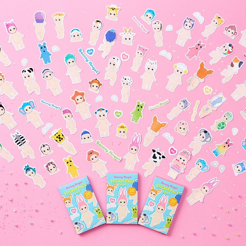 Sonny Angel Collector’s Sticker Series Blind Box First Edition (24 pieces in box) - Stuffed Dolls & Figurines - Other Materials 