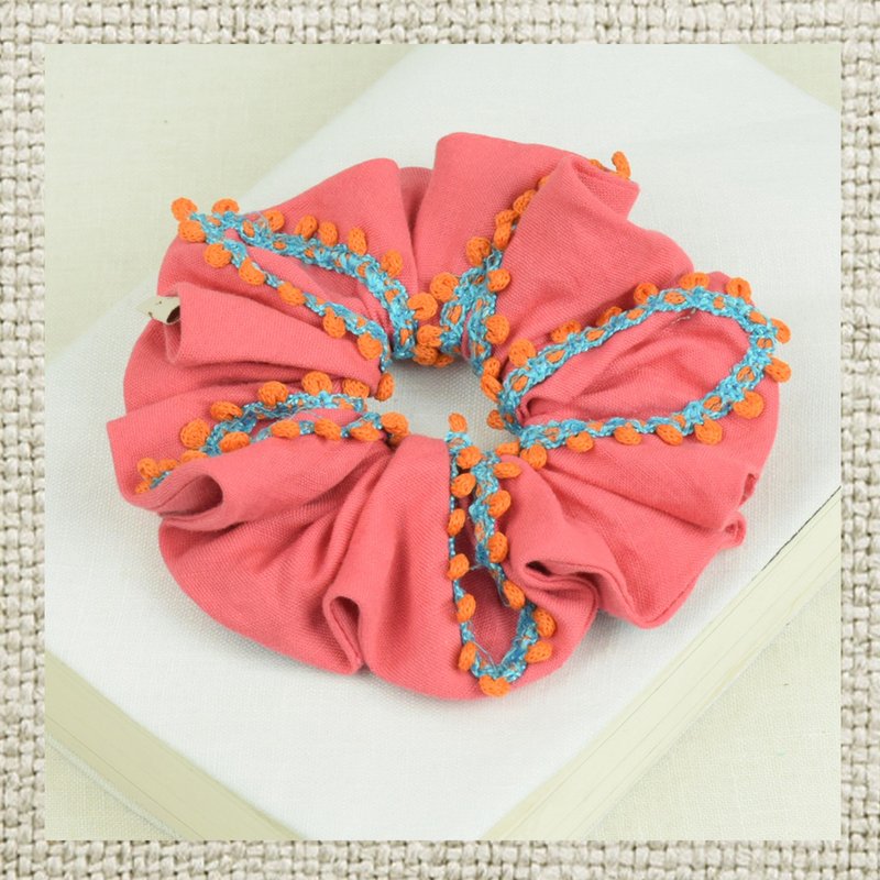 Handmade Starfish Scrunchie Collection - Hair Accessories - Cotton & Hemp White