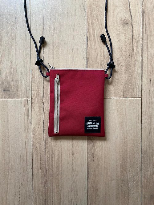 underlinebagsandmore Reform Red Small Sacoche Bag with Strap/ Card Holder / Phone Bag / Pouch