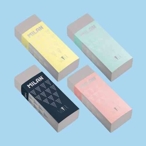 MILAN 西班牙百年經典文具 MILAN Nata橡皮擦 璀璨系列(4色隨機出貨)