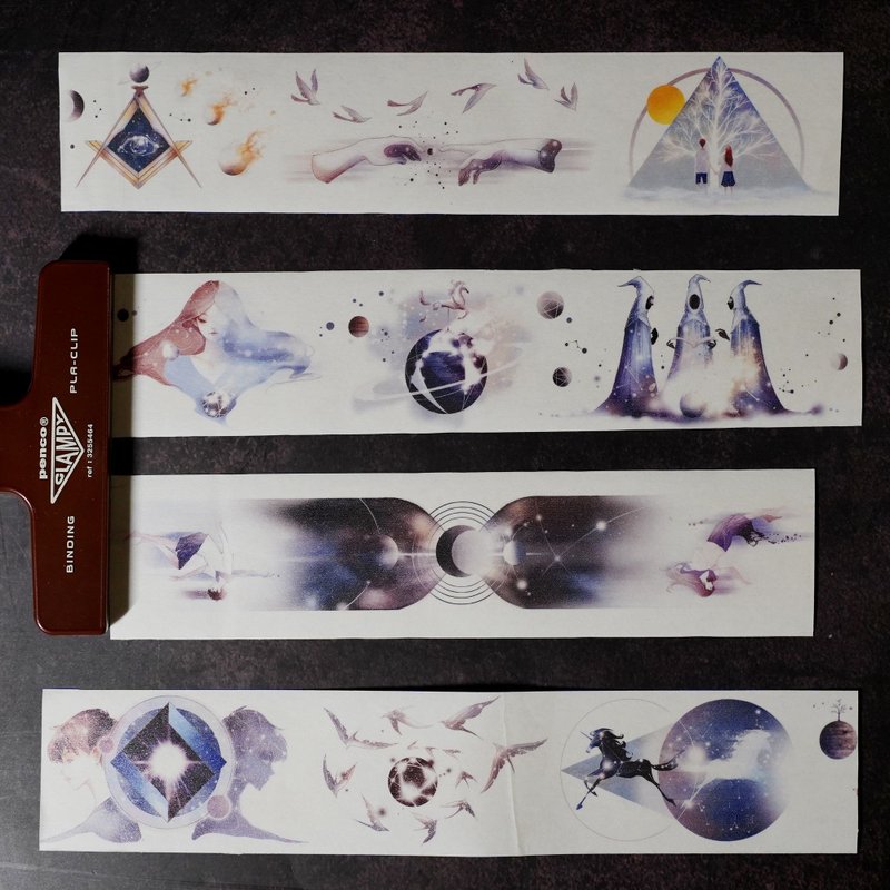 祈禱 輕復古元素 和紙膠帶 - 紙膠帶/和紙/PET - 紙 多色