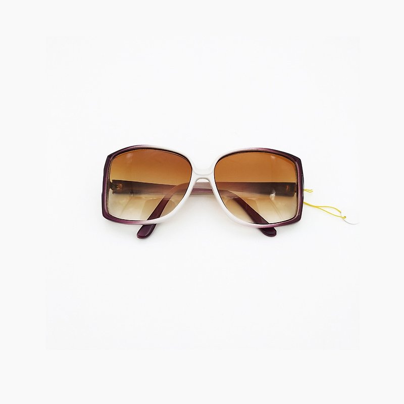 Take off the window glasses row / handmade plate sunglasses no.18 vintage - กรอบแว่นตา - วัสดุอื่นๆ สีม่วง